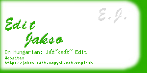 edit jakso business card